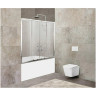 Шторка на ванну BELBAGNO UNIQUE-VF-2-150/180-140-P-Cr